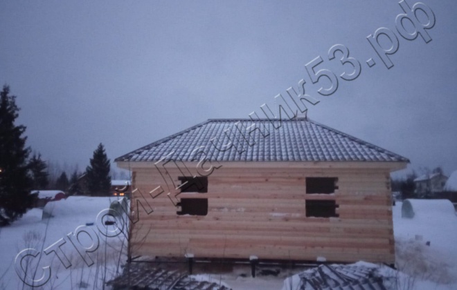 2 Брусовой дом ОД-9 8Х8, 64 м², Ленинградская область, Кировский район, поселок Апраксин (4)